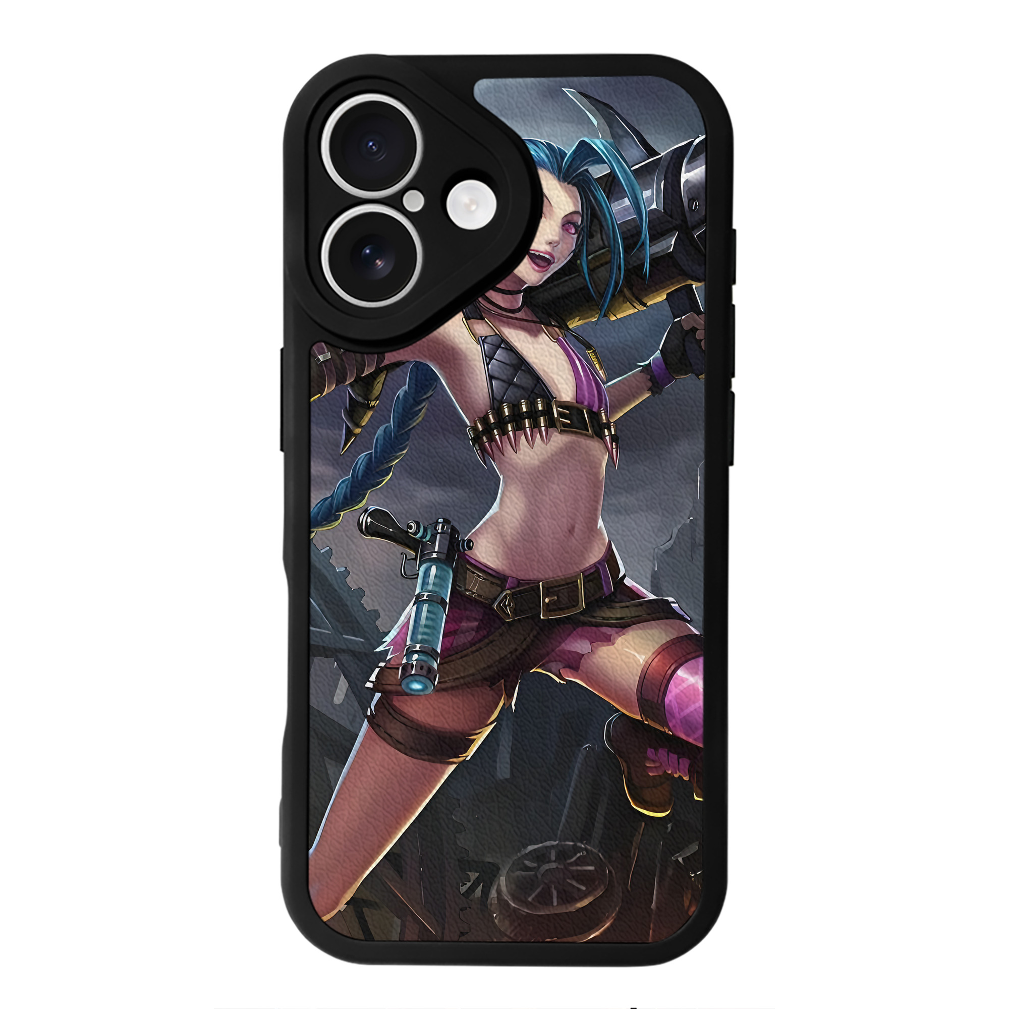 （画像用） リーグ・オブ・レジェンド League of Legends LOL 【iPhone 16シリーズ対応】シリコンスマホケース（レザー調） 材質：シリコン